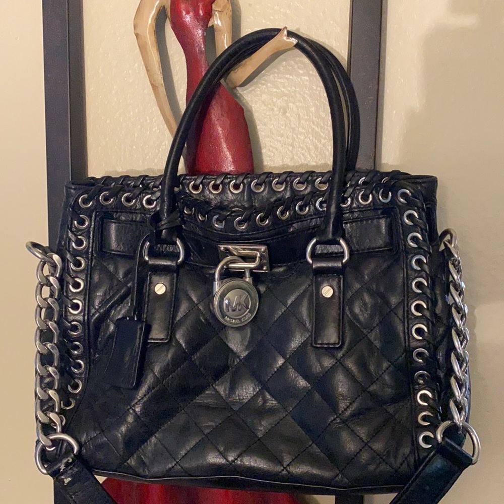Micheal Kors Quilted Hamilton Lock and Key